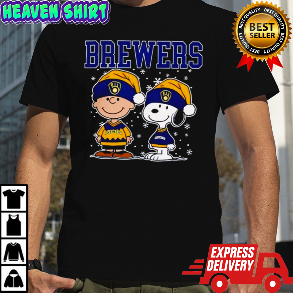 Milwaukee Brewers Snoopy Christmas shirt