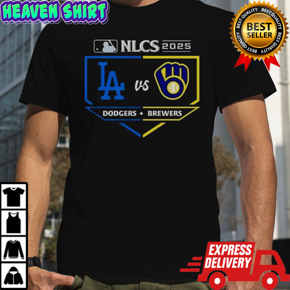 Milwaukee Brewers vs Los Angeles Dodgers 2025 NLCS Matchup T-Shirt