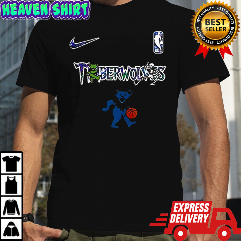 Minnesota Timberwolves Grateful Dead 60th anniversary bears shirt