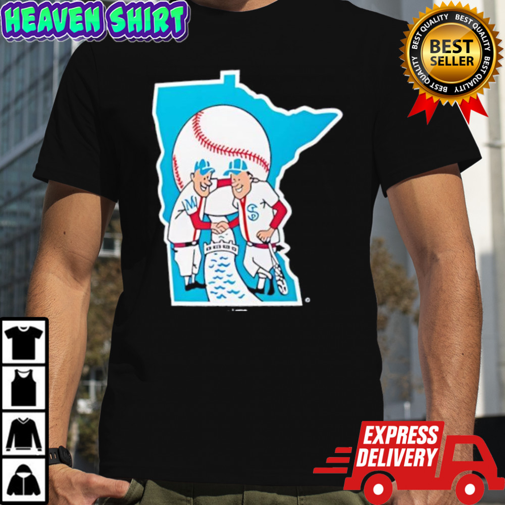Minnesota Twins Blue Cooperstown Logo shirt