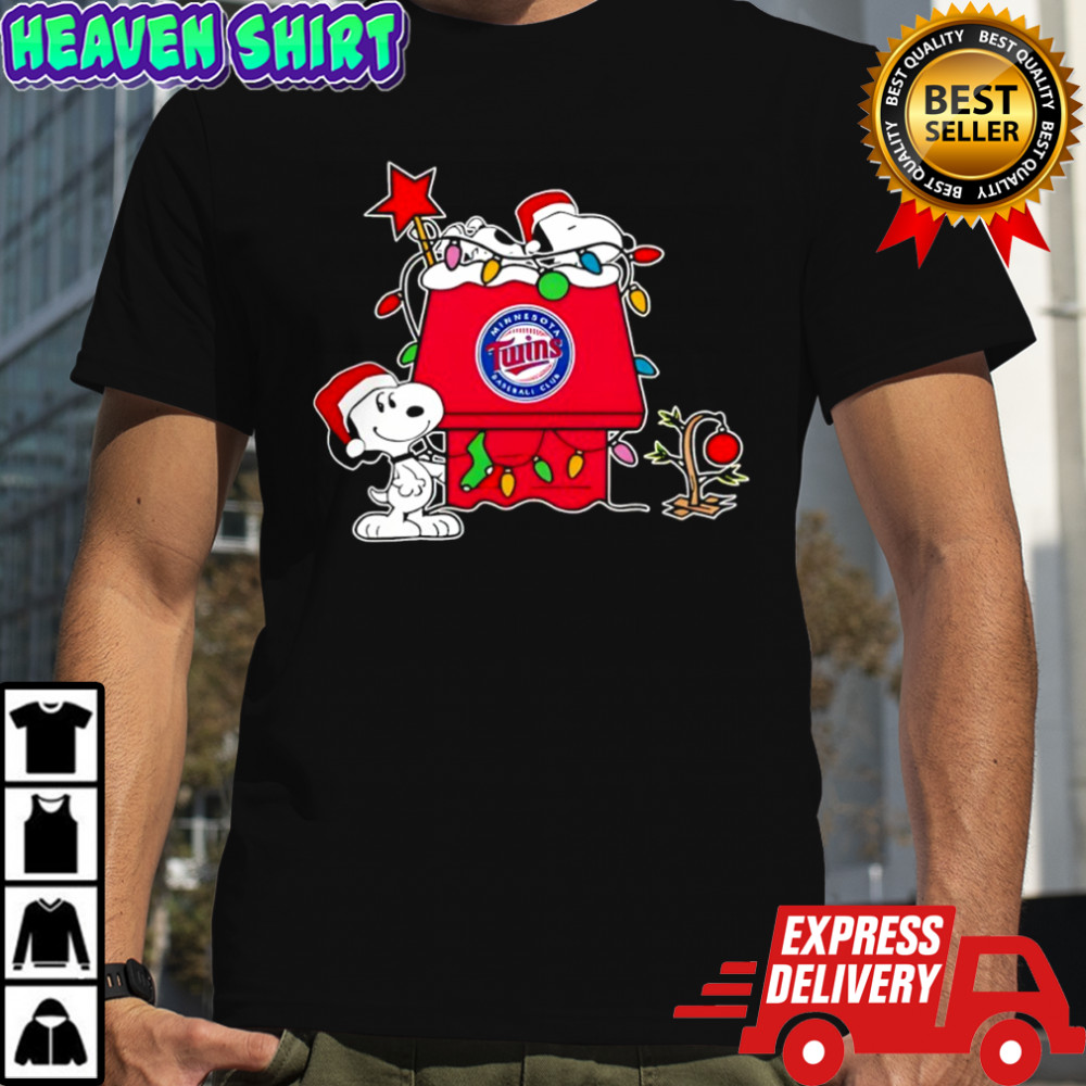 Minnesota Twins Christmas Snoopy Doghouse shirt