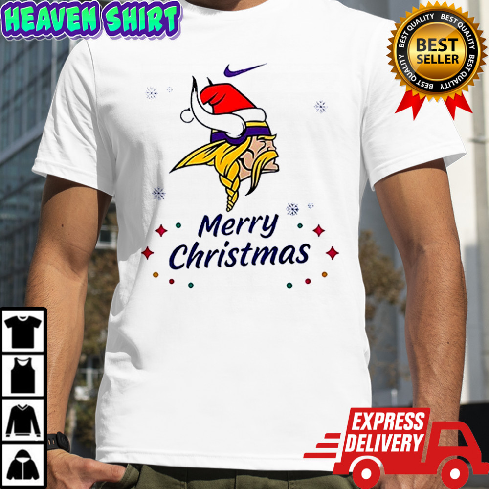 Minnesota Vikings Merry Christmas Santa Claus ho ho ho shirt