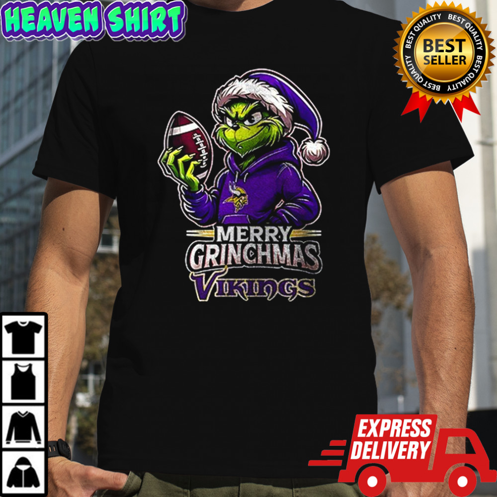Minnesota Vikings Merry Grinchmas they hate us because they ain’t us shirt