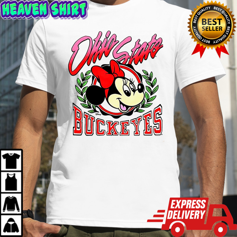 Minnie Mouse Disney x Ohio State Buckeyes football shirt