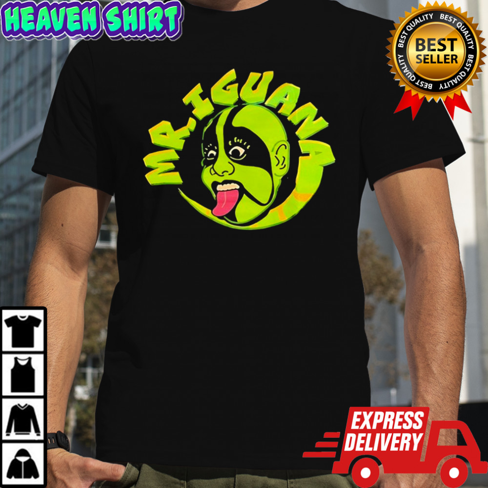 Mr Iguana man logo shirt