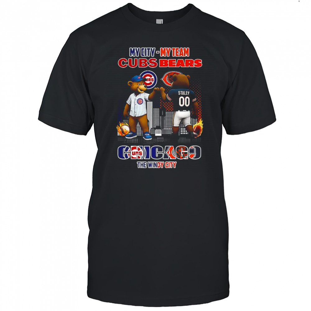 My City Chicago Cubs x my team Chicago Bears the windy City shirt