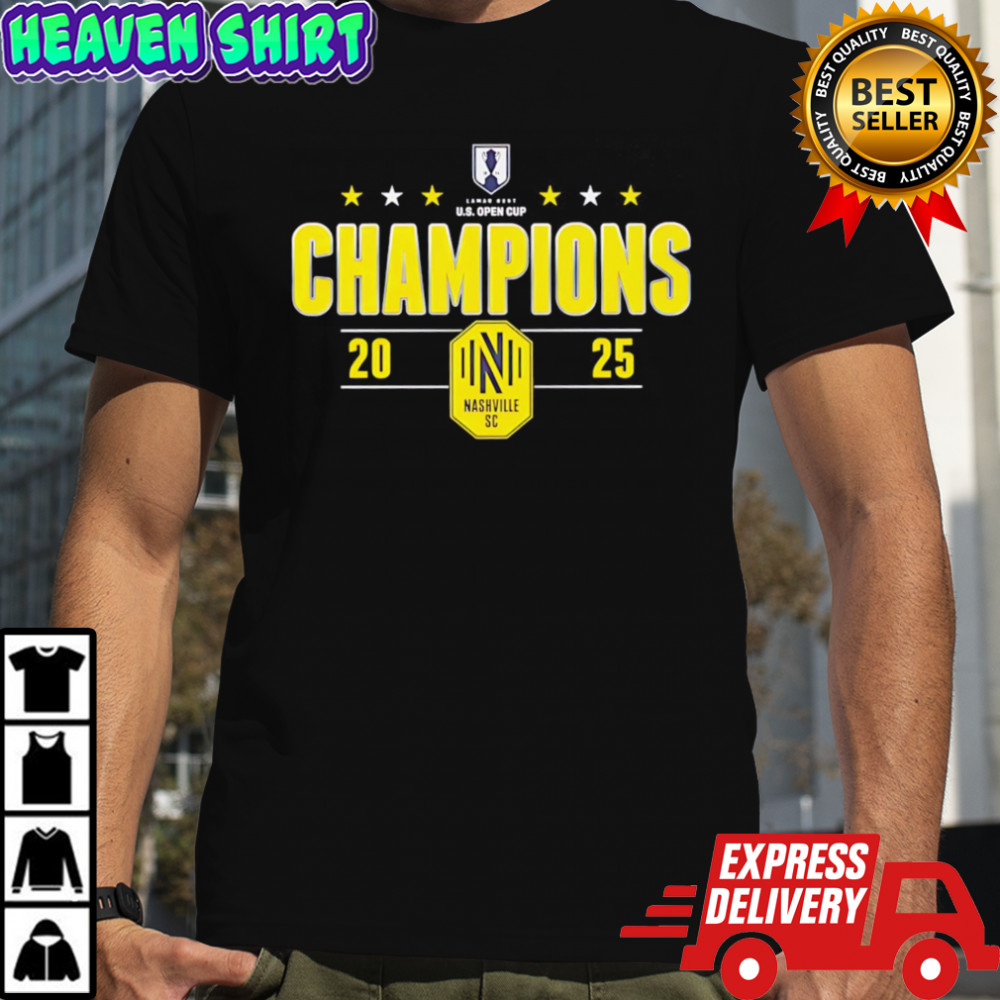 Nashville SC 2025 U.S. Open Cup Champions T-shirts