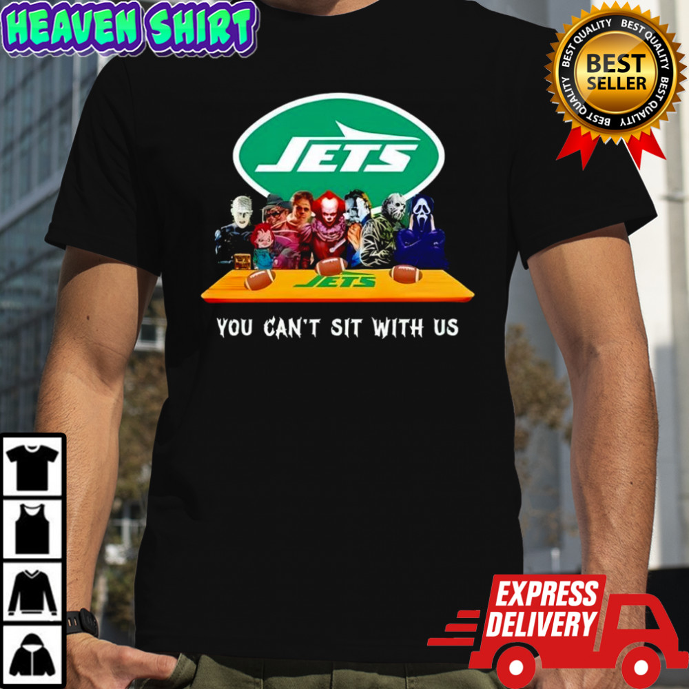 New York Jets Horror Movies Halloween you can’t sit with us shirt