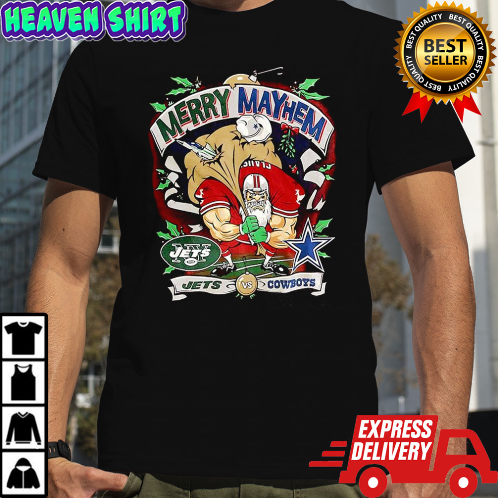 New York Jets vs Dallas Cowboys NFL Christmas shirt
