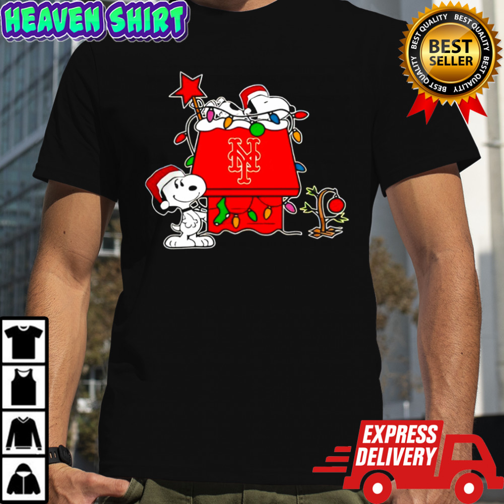 New York Mets Snoopy Christmas Holiday 2025 shirt