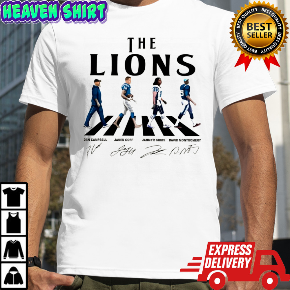NFL 2025 Detroit Football Abbey Road Lions Walking shirt