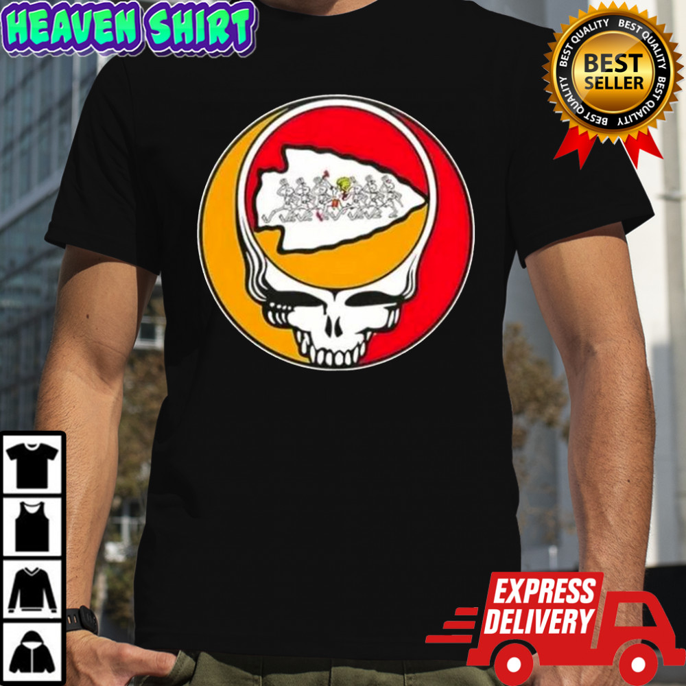 NFL Kansas City Chiefs Grateful Dead Stealie T-Shirt