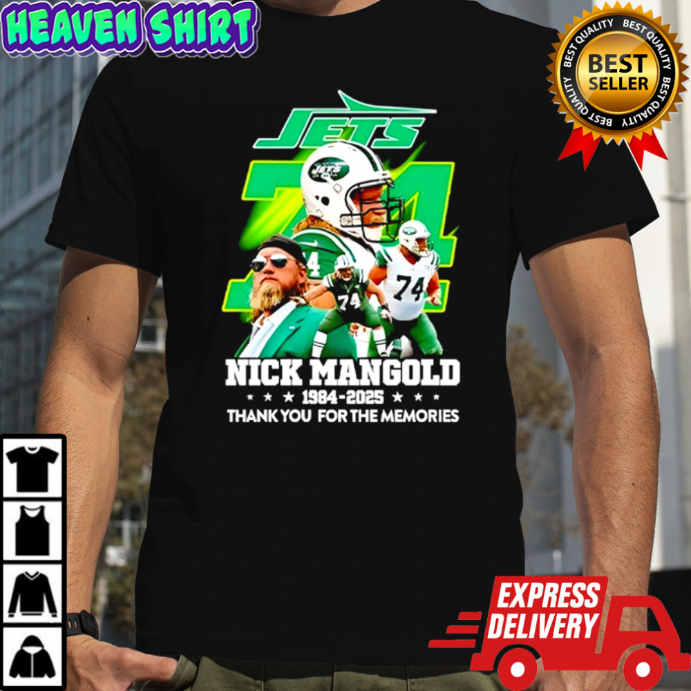 Nick Mangold New York Jets 1984-2025 Thank You For The Memories Shirt