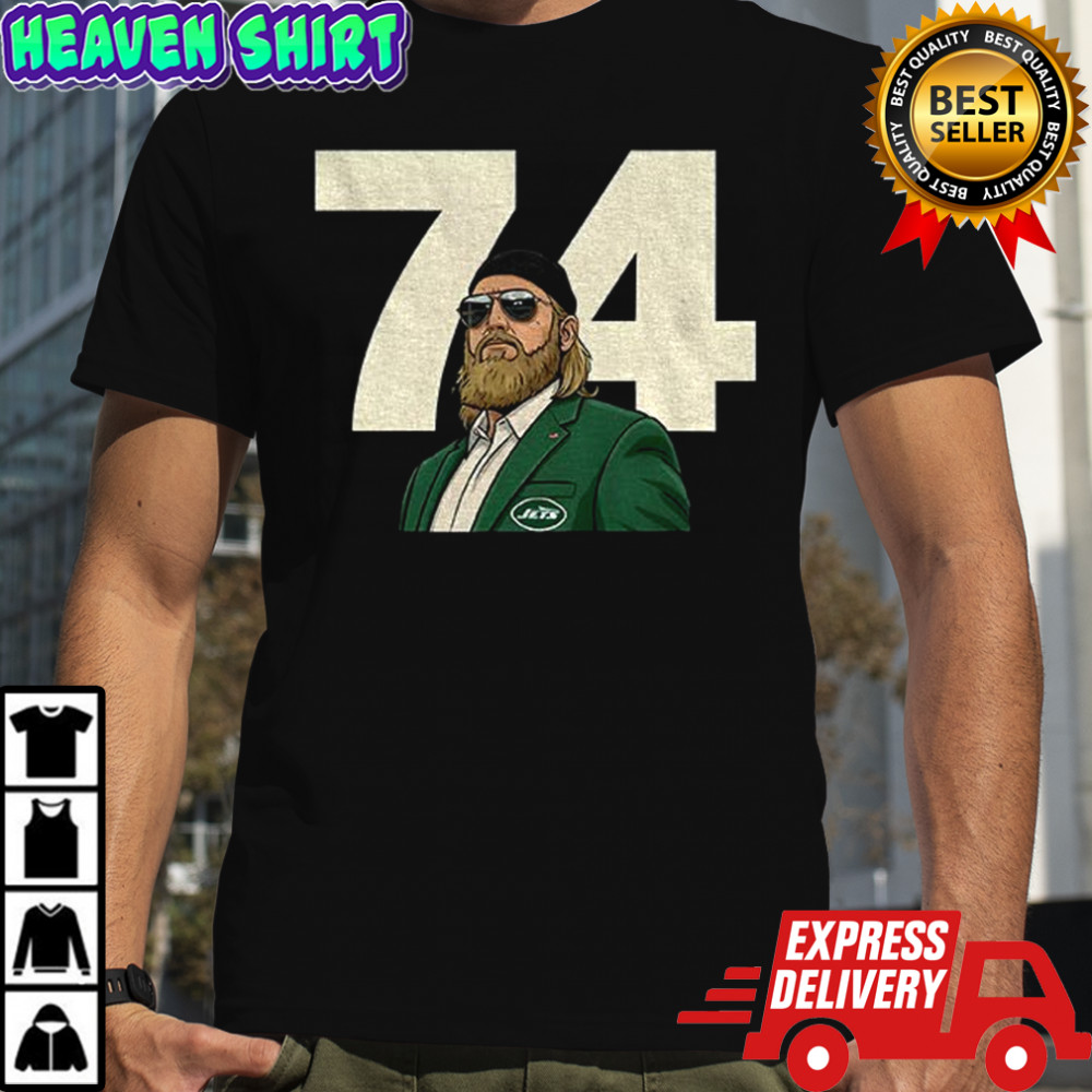 Nick Mangold tribute New York Jets 74 shirt