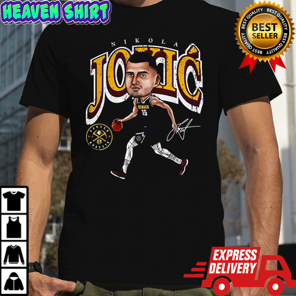 Nikola Jokic Denver Nuggets baseball cartoon signature shirt