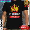 No Kings Day 2025 Anti Monarchy Crown Graphic shirt