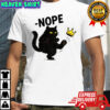 No Kings in America Black Cat Funny Political Meme shirt