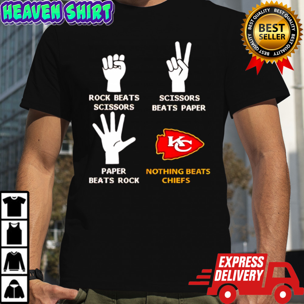 Nothing Beats Chiefs Rock Beats Scissors shirt