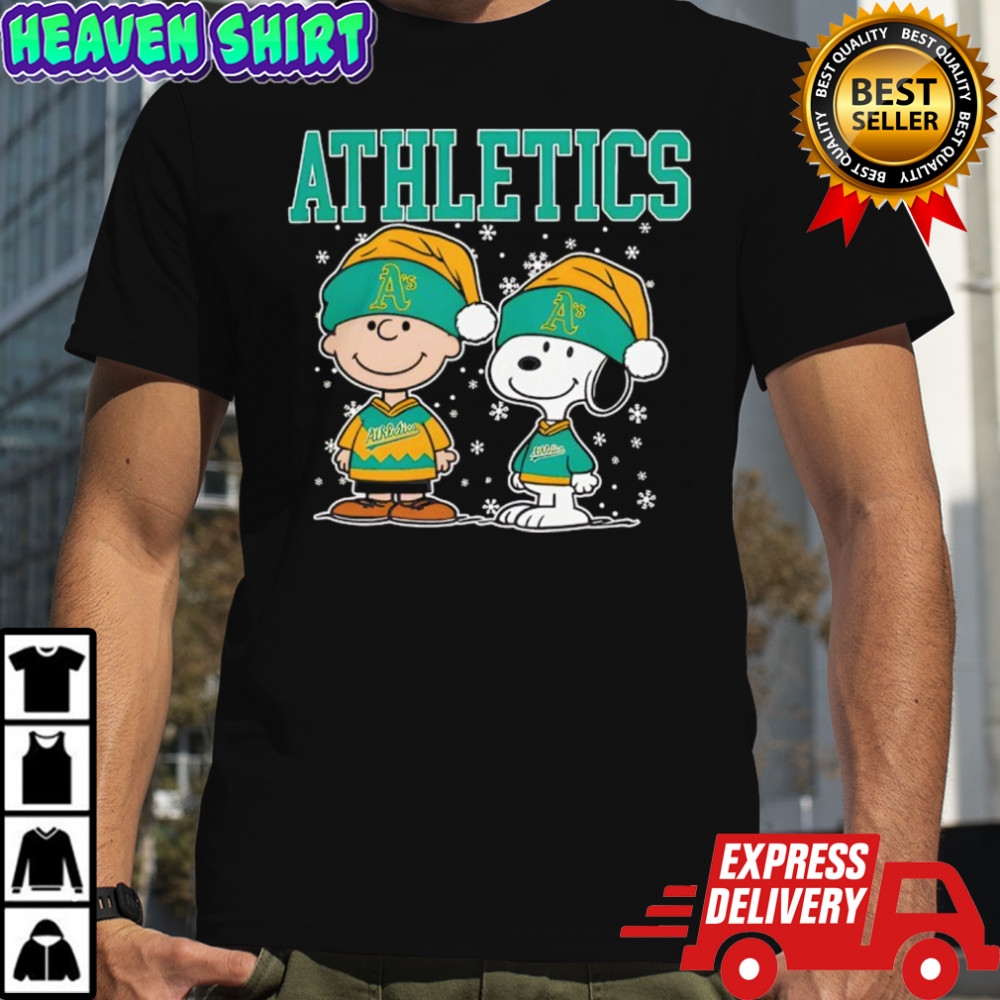 Oakland Athletics Snoopy Charlie Brown Christmas Baseball shirt