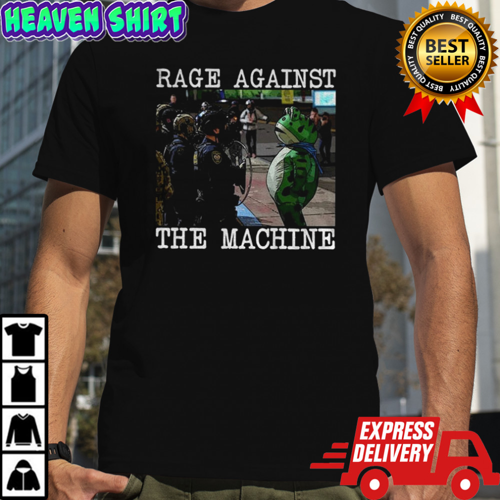 Official Portland Frog Protest Rage Against The Machine shirt