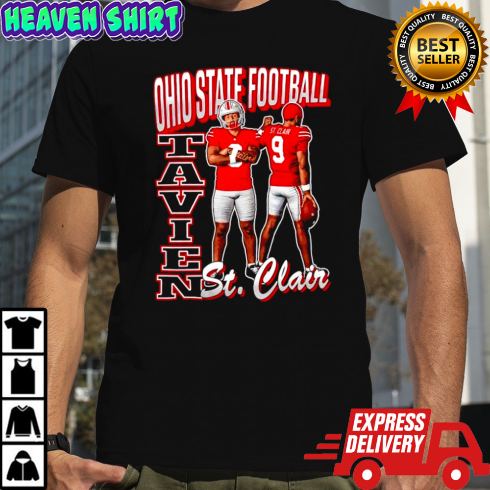 Ohio State Football Tavien St Clair Retro 90s shirt