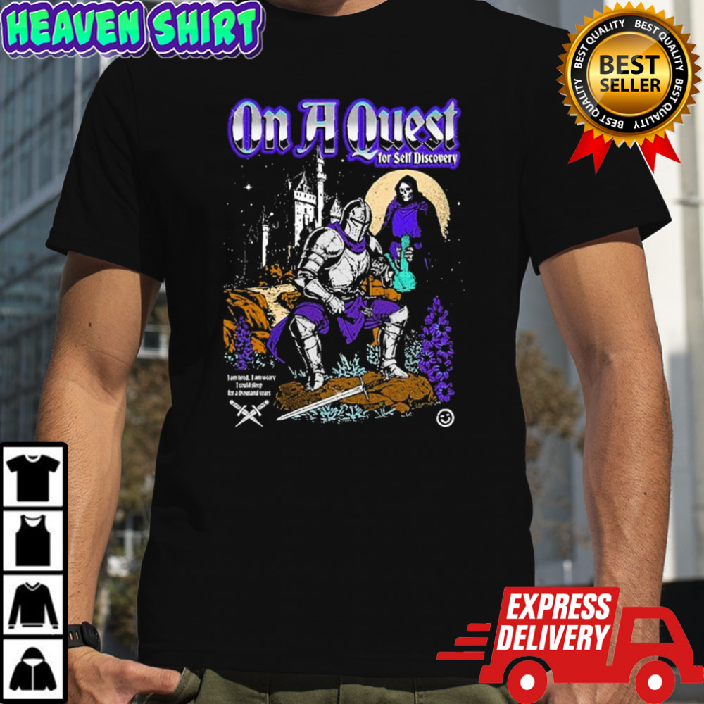 On A Quest For Self Discovery Grim Reaper Knight T-shirt