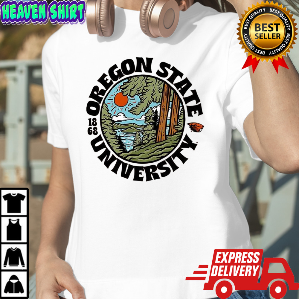 Oregon State Beavers football Oregon State university est 1868 landscape logo shirt