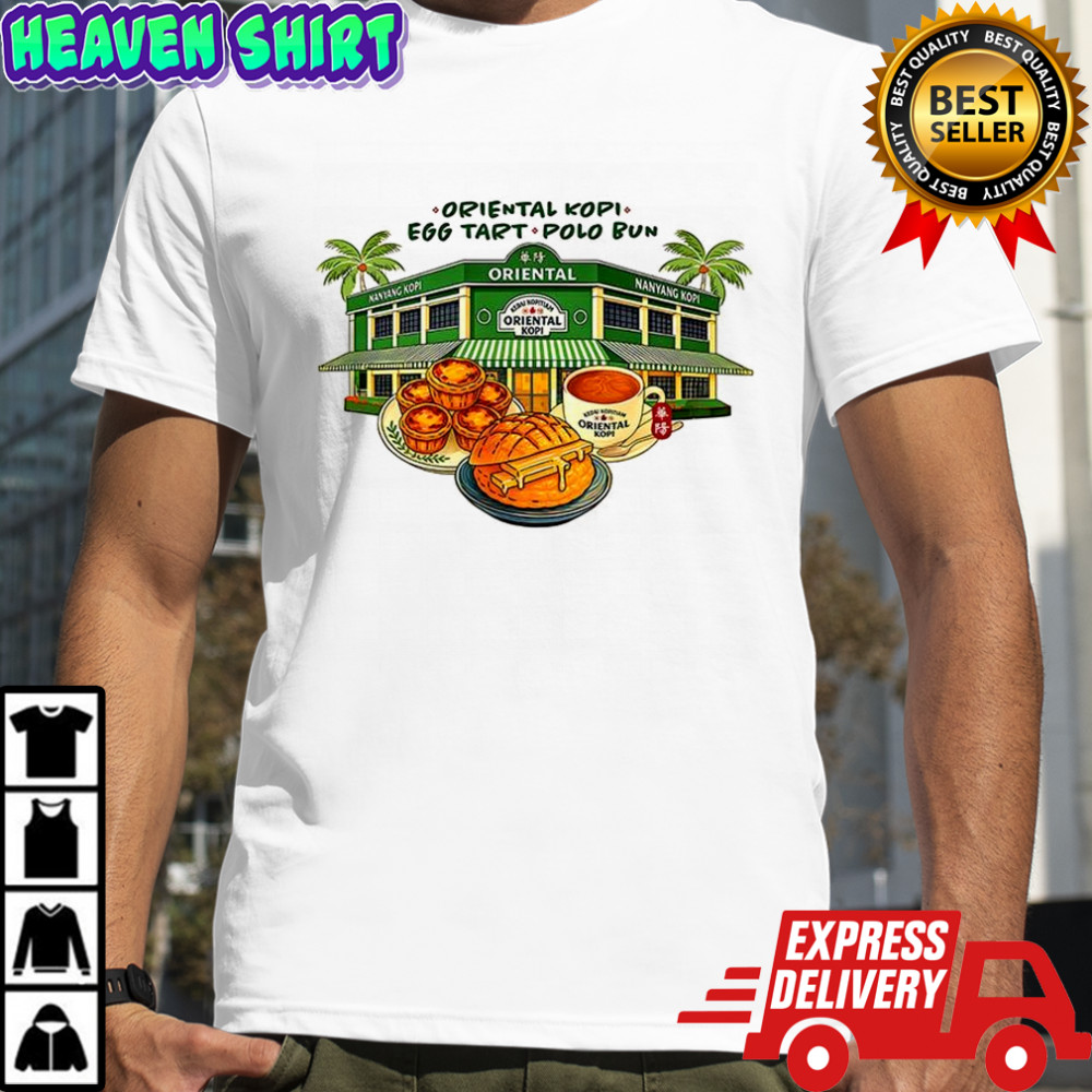 Oriental Kopi egg tart polo bun shirt