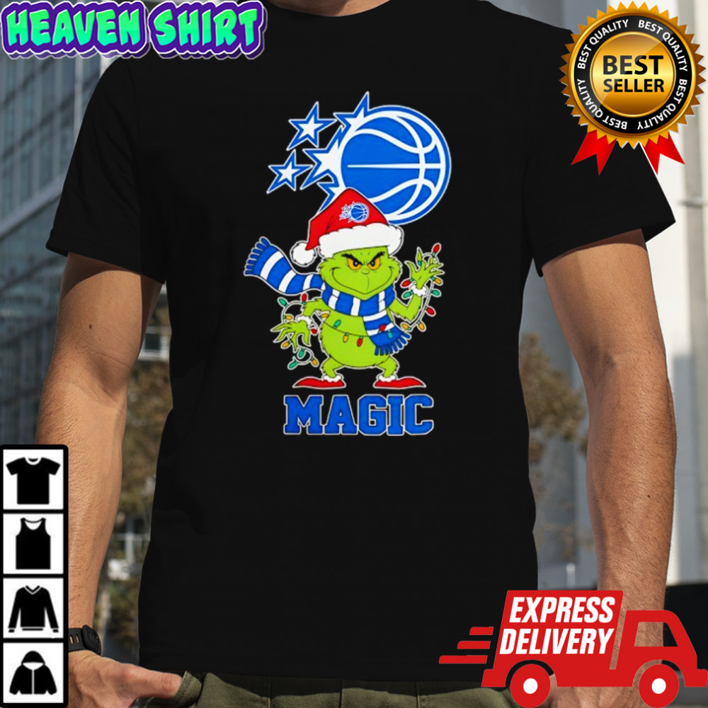 Orlando Magic Christmas Grinch Santa Holiday shirt