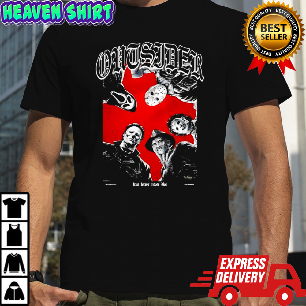 Outsider cult Ghostface x Jason Voorhees and Michael Myers x Freddy Krueger shirt