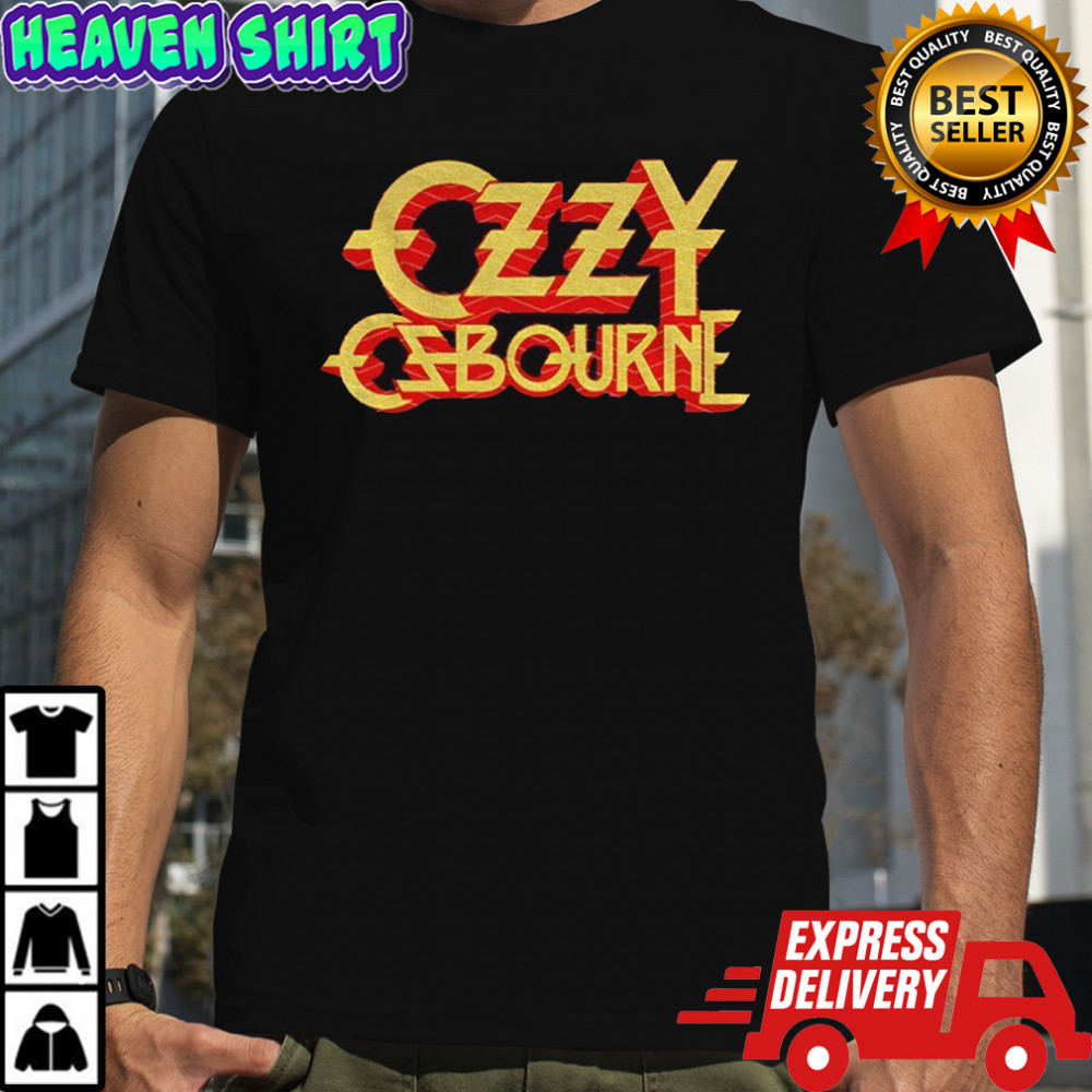 Ozzy Osbourne logo tribute RIP 1948–2025 text shirt