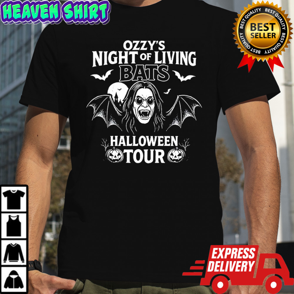 Ozzy’s vampire Night Of Living Bats Halloween tour shirt