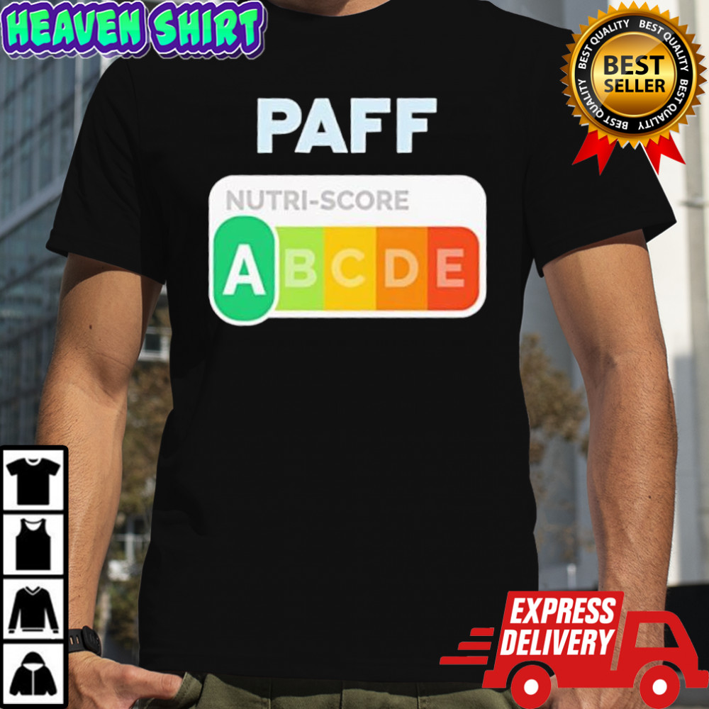PAFF Nutri-Score label shirt