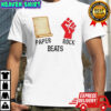 Paper beats rock shirt