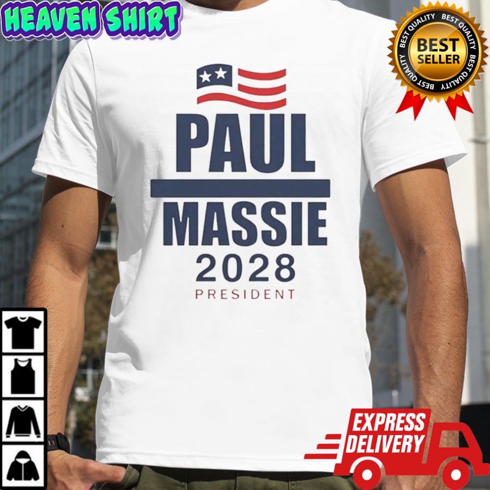 Paul Massie 2028 President Flag T-Shirt