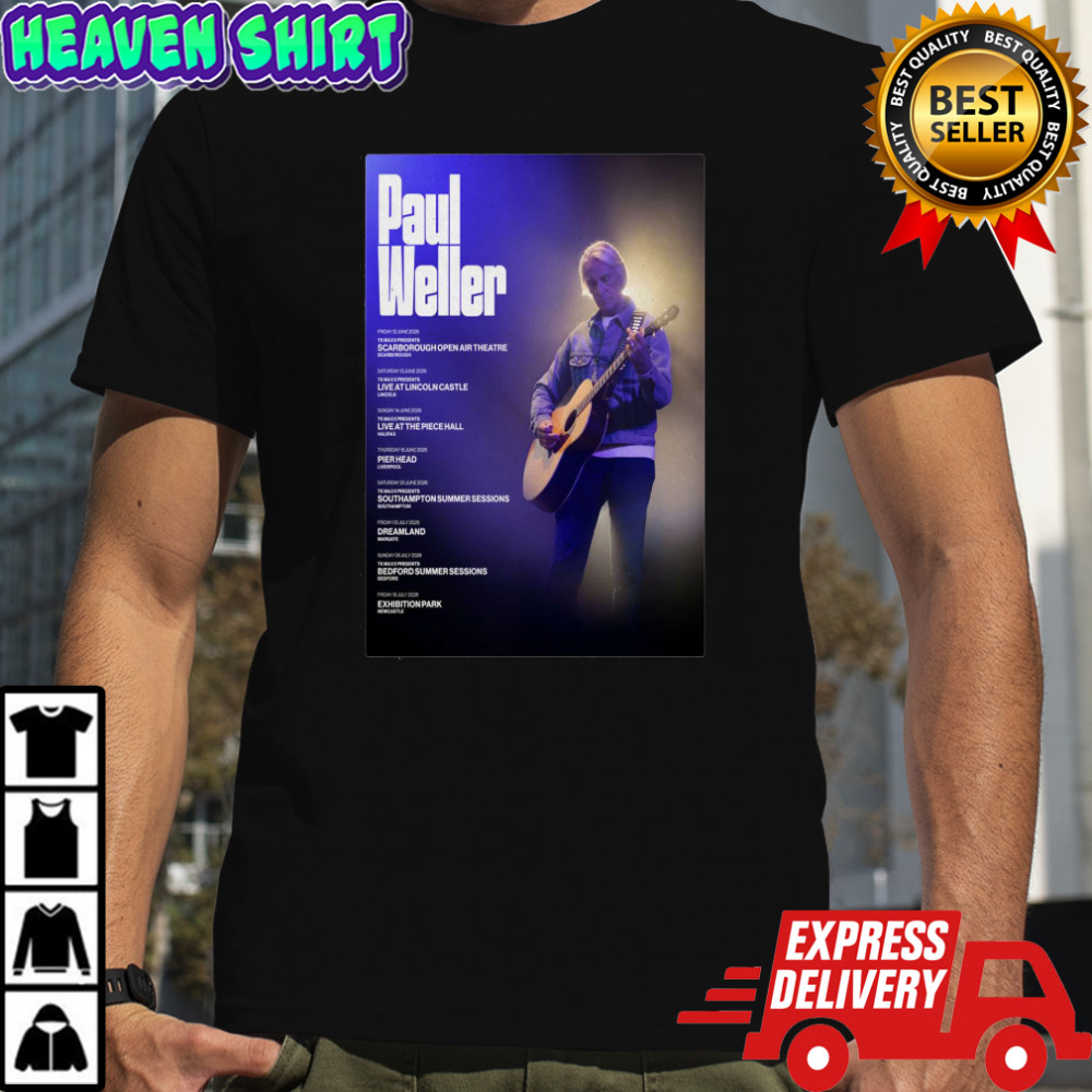 Paul Weller Poster Summer Tour 2026 T-shirt