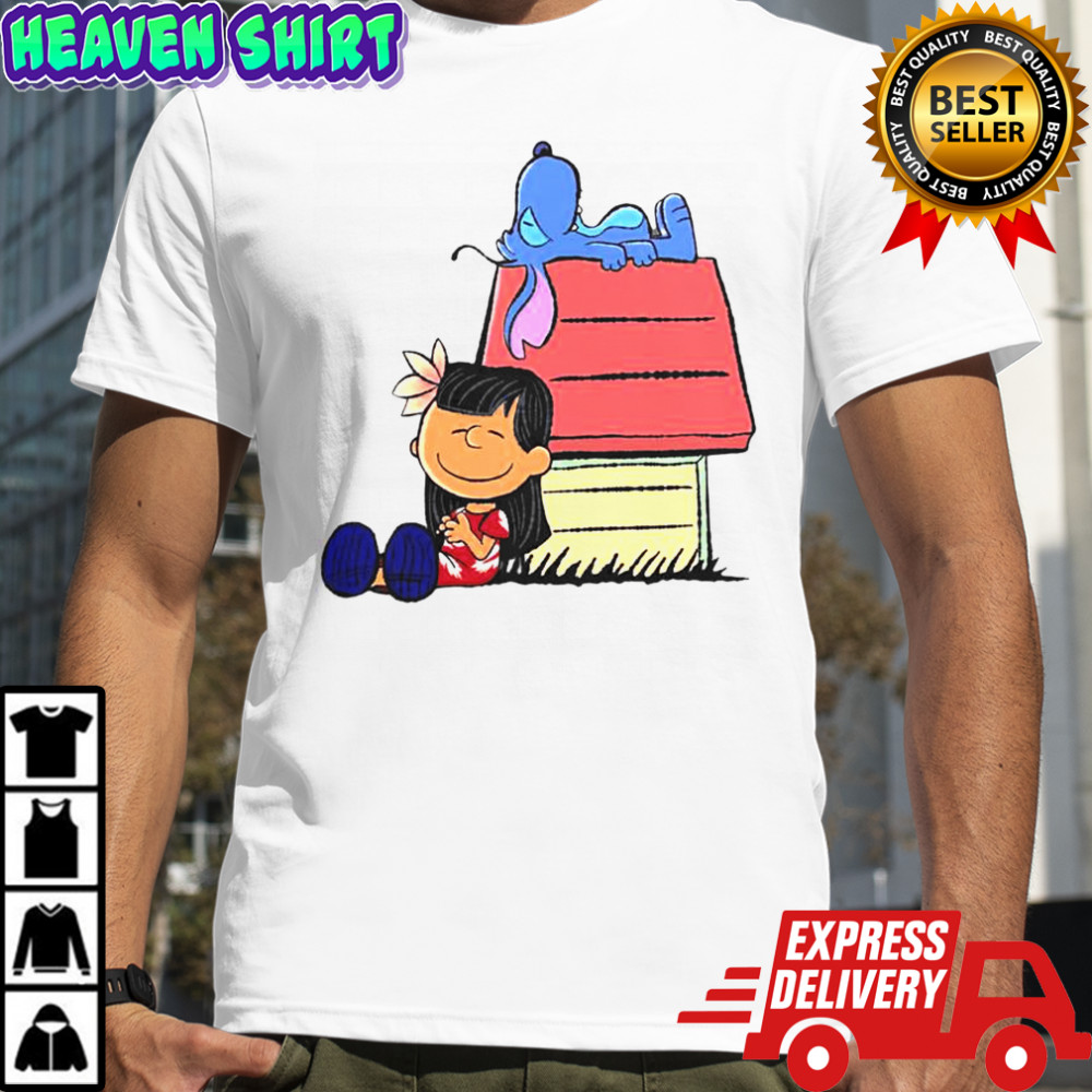 Peanuts Snoopy X Stitch & Lilo It Means Nobody Gets Left Behind T-Shirt