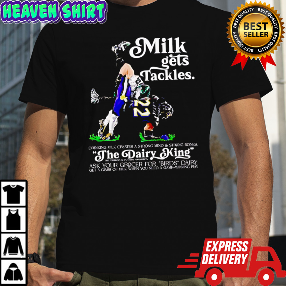 Philadelphia Eagles Milk Gets Tackles The Dairy King T-shirt