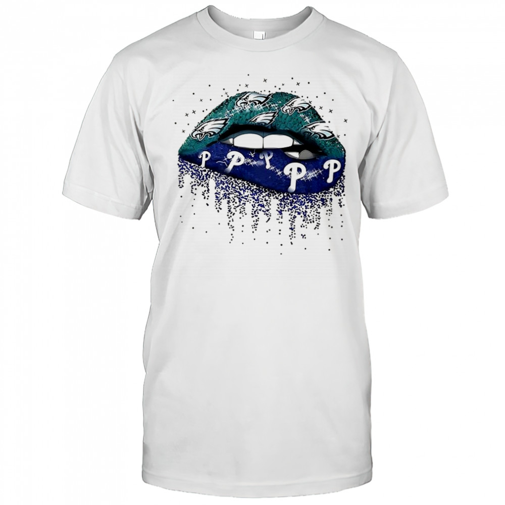 Philadelphia Eagles x Philadelphia Phillies Girl Lips shirt