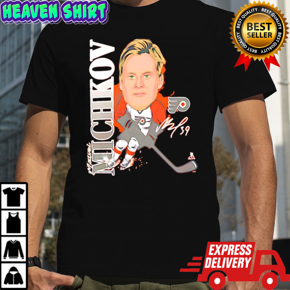 Philadelphia Flyers Matvei Michkov Caricature Player signature shirt