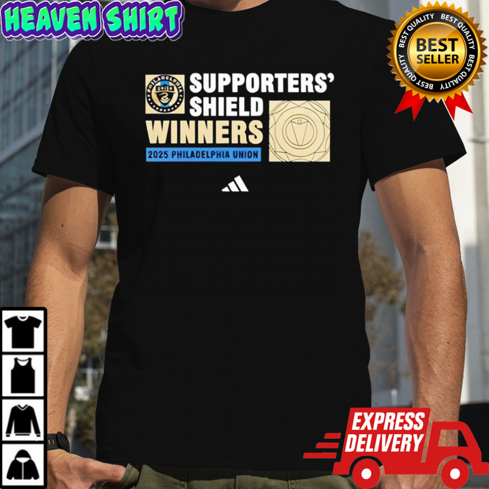 Philadelphia Union’s 2025 Supporters’ Shield winners logo poster shirt