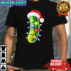 Pickle Santa hat Christmas Lights Xmas shirt