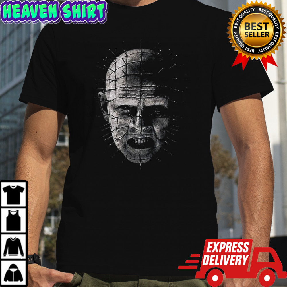 Pinhead big face graphic Halloween shirt