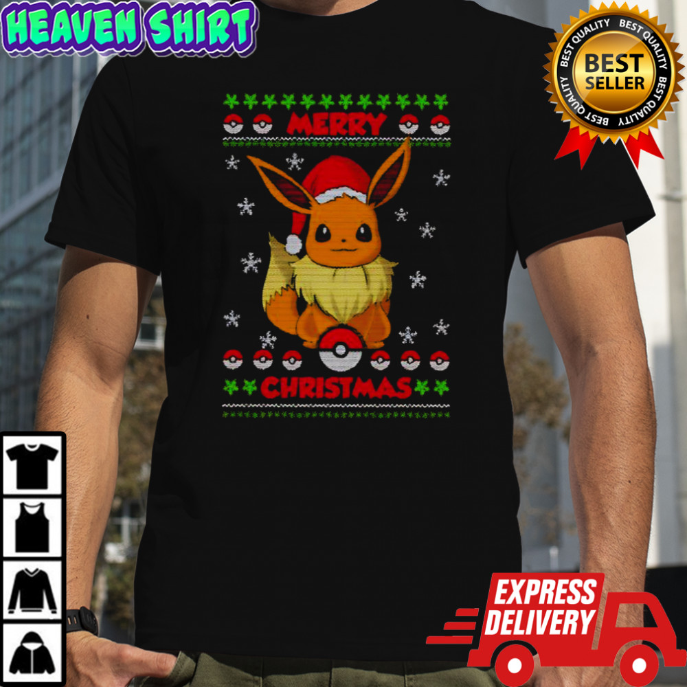 Pokémon Merry Chrismas Seasonal graphic shirt
