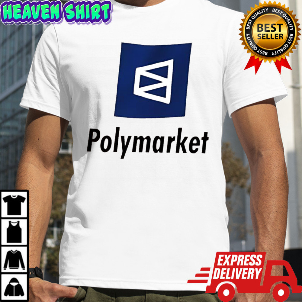 Polymarket prediction market logo shirt