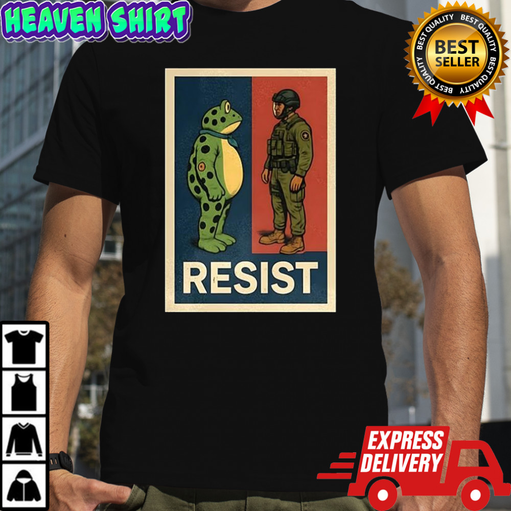 Portland Frog Against Resist Portland Soldier shirt