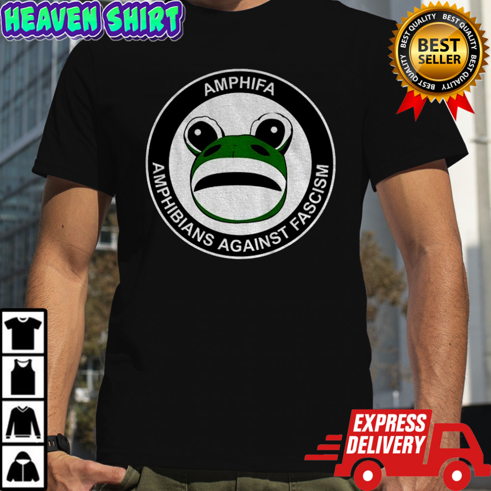 Portland frog Amphifa Amphibians Against Fascism political shirt