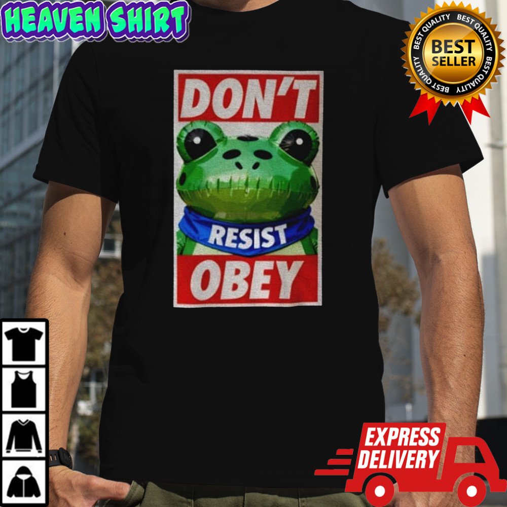Portland Frog Don’t Obey Retro shirt
