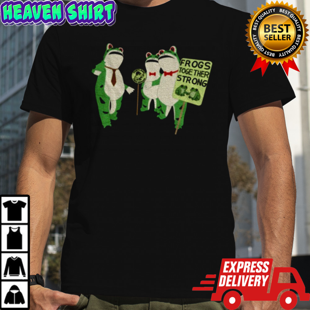 Portland Frog frogs together strong shirt