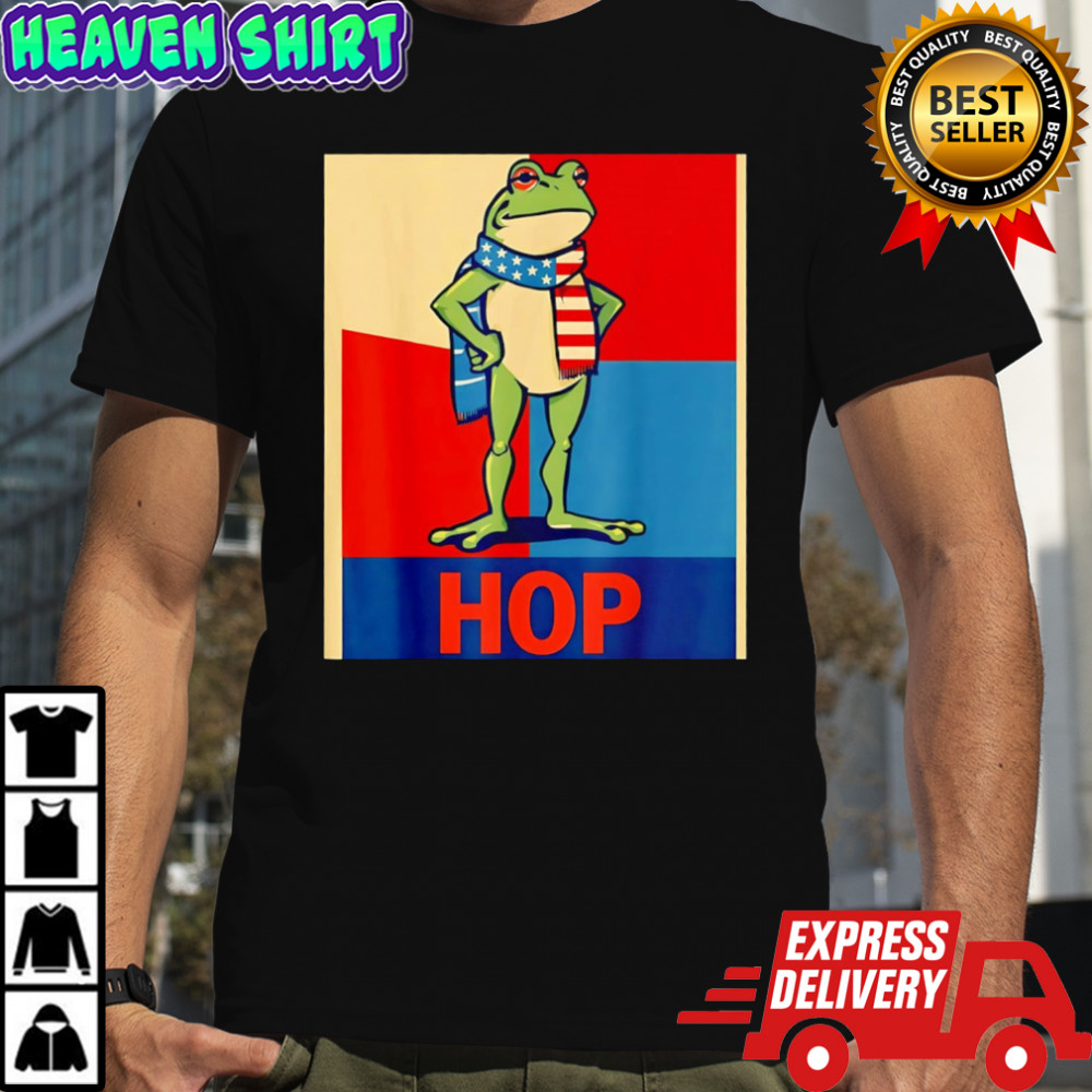 Portland Frog Hop poster T-shirt